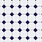 Metro Octagon M White w/Cobalt Dot 11-1/2" x 11-1/2" Porcelain Mosaic Tile - Sold Per Case of 10 - 9.4 Sq. Ft.