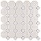 Metro Octagon M White w/Cobalt Dot 11-1/2" x 11-1/2" Porcelain Mosaic Tile - Sold Per Case of 10 - 9.4 Sq. Ft.