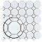 Metro 2" Octagon Matte White Porcelain Mosaic - Per Case of 10 - 9.2 Square Feet