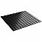 Metro 1" Square Matte Black 10-3/4 x 11-3/4 Porcelain Mosaic Tile - Sold Per Case of 10 - 9.0 Sq. Ft.