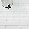 Metro Soho Subway Glossy White 1-3/4" x 7-3/4" Porcelain Floor & Wall Tile - Sold Per Case of 30 - 3.0 Sq. Ft.