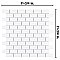 Metro Subway Glossy White 11-3/4" x 11-3/4" Porcelain Mosaic Tile - 10 Tiles Per Case - 9.8 Sq. Ft.