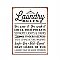 Laundry Rules Sign