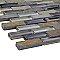 Tessera Subway Stonehenge 11-3/4" x 11-3/4" Glass & Stone Mosaic Tile - Gray/Brown/Tan - Per Sheet - .95 Square Feet