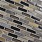 Tessera Subway Stonehenge 11-3/4" x 11-3/4" Glass & Stone Mosaic Tile - Gray/Brown/Tan - Per Sheet - .95 Square Feet