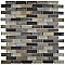 Tessera Subway Stonehenge 11-3/4" x 11-3/4" Glass & Stone Mosaic Tile - Gray/Brown/Tan - Per Sheet - .95 Square Feet