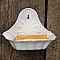 Enamelware Soap Dish - White