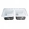 Gourmetier Petra Galley 33-Inch Cast Iron Double Bowl Drop-In Kitchen Sink - 5-Hole - White