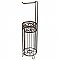 Vine Freestanding Toilet Paper Holder and Storage Unit - Bronze - Holds 3 Rolls