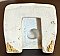Antique White Porcelain Bath Hook