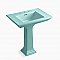 Kohler Memoirs® Stately 30-3/4" Pedestal Bathroom Sink - Spring Green