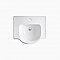 Kohler Veer® 21" Pedestal Bathroom Sink with Multi Faucet Hole Options