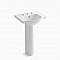 Kohler Veer® 21" Pedestal Bathroom Sink with Multi Faucet Hole Options
