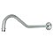 Shower Scape 17-Inch Sheppard's Hook Rain Drop Shower Arm with Flange - Polished Chrome