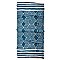 Wide Headband or Face Mask - Blue Batik