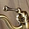 Victorian Single-Handle Monoblock Bathroom Faucet with Pop-Up Drain - Antique Brass