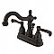 Kingston Brass 4-Inch Centerset Lavatory Faucet - Metal Levers - Oil Rubbed Bronze