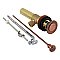 Kingston Brass Pop-Up Bathroom Sink Drain with Overflow, 22 Gauge, Antique Copper