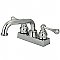 Kingston Brass 3-Hole Deck Mount Laundry or Utility Sink Faucet - Polished Chrome