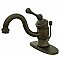Kingston Brass KB3405BL Victorian 4" Centerset Single Handle Bathroom Faucet, Oil Rubbed Bronze