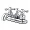 Knight Centreset Sink Faucet - Metal Cross Handles - Multiple Finishes