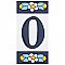 Sevillano Flora Address Number Zero 2-1/8" x 4-3/8" Ceramic Wall Tile - Sold by the individual piece