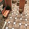 Argile Bordeaux Ferrara with Losanga and Blue Star 24-5/8 in. x 24-5/8 in. Porcelain Floor and Wall Tile - 4 Tiles Per Case - 4.34 Square Feet