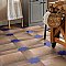 Argile Bordeaux Ferrara with Losanga and Blue Star 24-5/8 in. x 24-5/8 in. Porcelain Floor and Wall Tile - 4 Tiles Per Case - 4.34 Square Feet