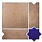 Argile Bordeaux Ferrara with Losanga and Blue Star 24-5/8 in. x 24-5/8 in. Porcelain Floor and Wall Tile - 4 Tiles Per Case - 4.34 Square Feet