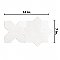 Argile Star Bianco w/Bianco Cross 7" x 14" Porcelain Floor and Wall Tile - 2 Tiles Per Case - .72 Square Feet