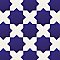 Argile Star Blu w/Bianco Cross 7" x 14" Porcelain Floor and Wall Tile - 2 Tiles Per Case - .72 Square Feet