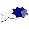 Argile Star Blu w/Bianco Cross 7" x 14" Porcelain Floor and Wall Tile - 2 Tiles Per Case - .72 Square Feet