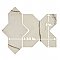 Istanbul Squire Shield Day with Day Cross 6" x 8-3/8" Porcelain Floor and Wall Tile - 48 Tiles Per Case - 9.12 Square Feet