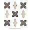 Istanbul Squire Shield Day with Night Cross 6" x 8-3/8" Porcelain Floor and Wall Tile - 48 Tiles Per Case - 9.12 Square Feet