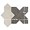 Istanbul Squire Shield Day with Night Cross 6" x 8-3/8" Porcelain Floor and Wall Tile - 48 Tiles Per Case - 9.12 Square Feet
