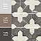 Istanbul Squire Shield Night with Day Cross 6" x 8-3/8" Porcelain Floor and Wall Tile - 48 Tiles Per Case - 9.12 Square Feet