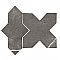 Istanbul Squire Shield Night with Night Cross 6" x 8-3/8" Porcelain Floor and Wall Tile - 48 Tiles Per Case - 9.12 Square Feet