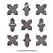 Istanbul Squire Shield Night with Night Cross 6" x 8-3/8" Porcelain Floor and Wall Tile - 48 Tiles Per Case - 9.12 Square Feet