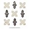 Istanbul Templar Shield Night with Day Cross 8-3/8" x 8-3/8" Porcelain Floor and Wall Tile - 36 Tiles Per Case - 6.37 Square Feet