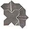 Istanbul Templar Shield Night with Night Cross 8-3/8" x 8-3/8" Porcelain Floor and Wall Tile - 36 Tiles Per Case - 6.37 Square Feet