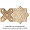 Tech Land Star Fire Temple/Cross Fire Temple 6" x 12" Porcelain Floor & Wall1 Tiles Per Case - 0.57 Sq. Ft.