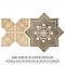 Tech Land Star Fire Temple/Cross Fire Temple 6" x 12" Porcelain Floor & Wall1 Tiles Per Case - 0.57 Sq. Ft.