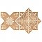 Tech Land Star Fire Temple/Cross Fire Temple 6" x 12" Porcelain Floor & Wall1 Tiles Per Case - 0.57 Sq. Ft.