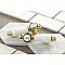 Kingston Brass Heritage Basin Faucet - Porcelain Lever Handles - Polished Brass