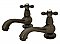 Kingston Brass Heritage Basin Faucet - Metal Cross Handles - Oil Rubbed Bronze