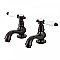 Kingston Brass Heritage Basin Faucet - Porcelain Lever Handles - Oil Rubbed Bronze