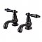 Kingston Brass KS1105PKL Basin Tap Faucet with Cross Handle, Oil Rubbed Bronze