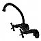Essex Two Handle Wall Mount Kitchen Faucet -  Matte Black