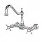 Essex Wall Mount Bridge Kitchen Faucet -  Polished Chrome