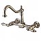 Heritage Wall Mount Bridge Kitchen Faucet -  Brushed Nickel